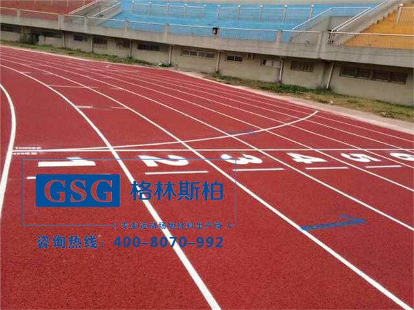 自结纹塑胶跑道 塑胶跑道图片
