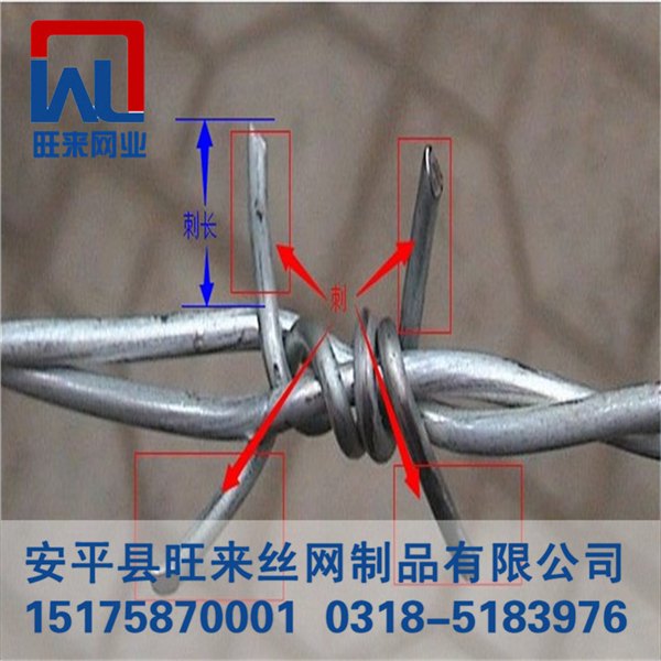 镀锌刺绳 带刺铁线 防盗铁线