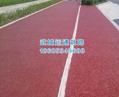沙河彩色生态透水路面工艺领先技术品质国内领先