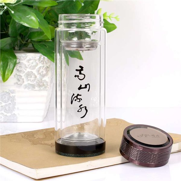 玻璃杯生产厂家直供玻璃杯 创意双层玻璃杯 高档商务玻璃杯子