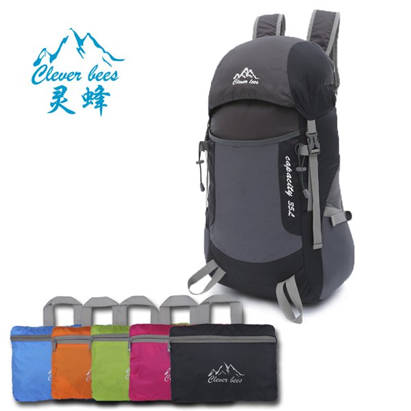 登上包厂家直供超轻双肩包皮肤包户外折叠旅行包双肩背包运动外贸