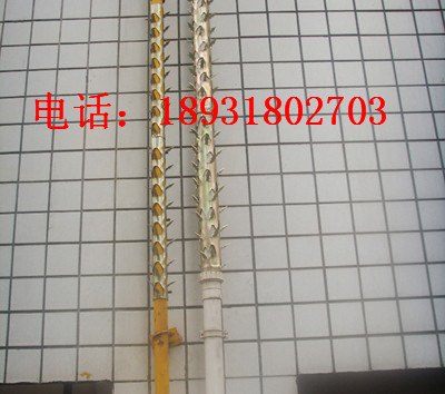 广西南宁镀锌管道防盗刺 柳州小区煤气管防爬刺生产厂家