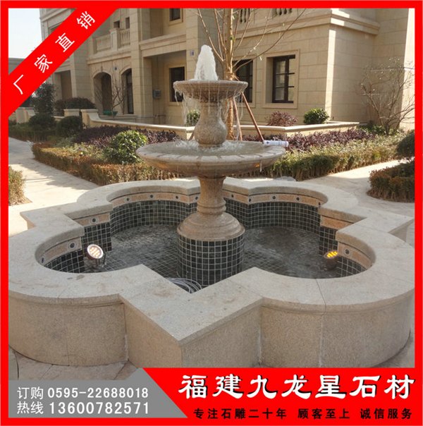 石雕喷水池，大理石喷水池，花岗岩喷水池