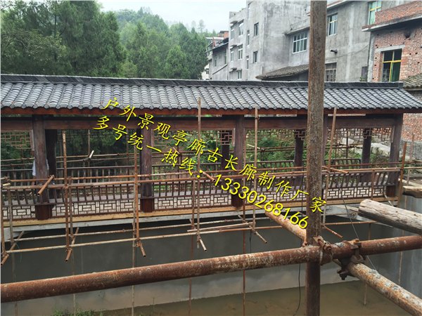 景观长廊制作施工厂家|重庆防腐木长廊价格|公园长廊造价