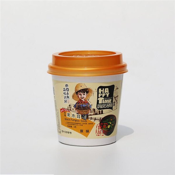 厂家供应兴利原味黑木耳汤杯装汤即食汤速食蔬菜汤方便速食