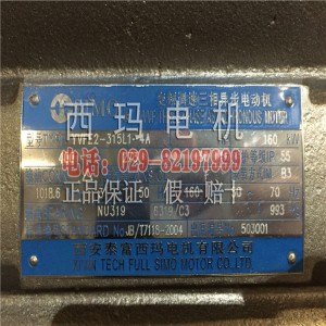 西玛电机 YVFE3-132M2-6A高效节能型变频调速电机