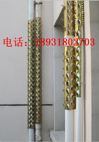 重庆彩镀小区管道防爬刺 涪陵防盗刺批发厂家 110不锈钢防盗刺价格