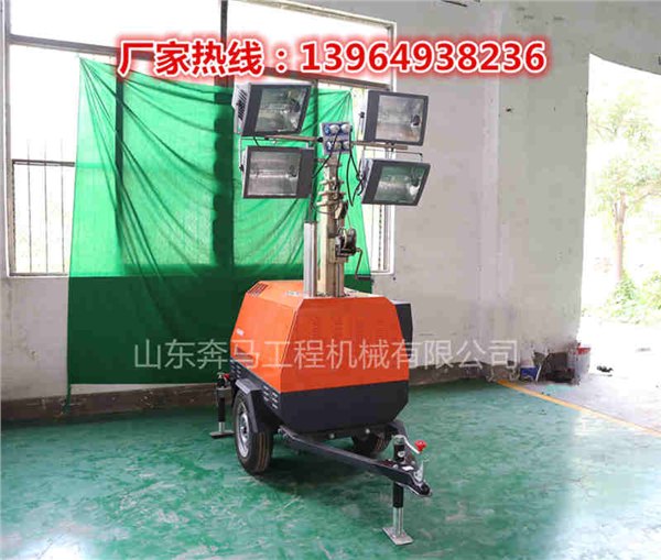 夜间施工请选奔马手推照明灯车规格全