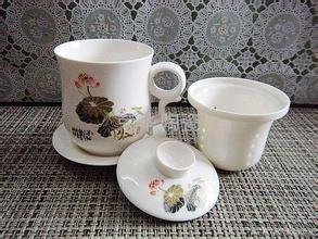 手绘青花茶杯 礼盒包装茶杯