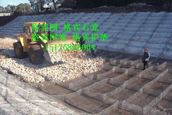 河岸生态护脚格宾网 市政景观工程用pvc包塑格宾网
