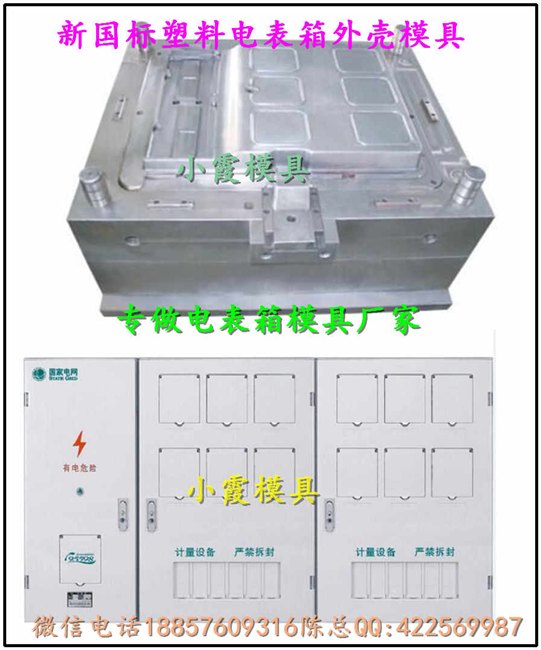 浙江专做注塑模具 三相八电表箱模具台州工厂