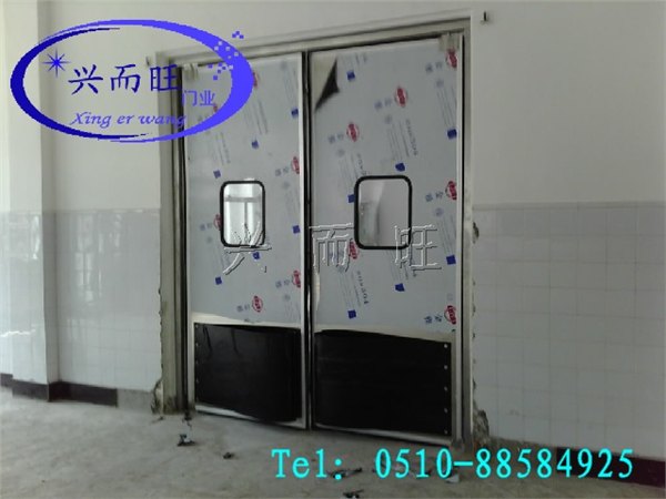无锡兴而旺门业批发单扇或双扇防撞门、不锈钢门、撞击门等