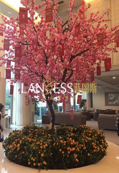 仿真樱花树装饰提供,仿真樱花树植物,上海仿真樱花树制作,鑫赞供