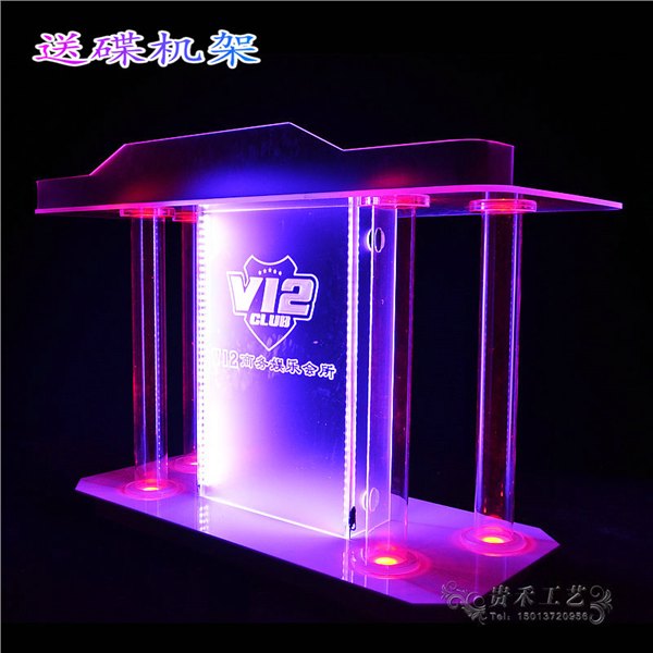 贵禾云KTV酒吧DJ打碟台 夜店酒吧声控台混音调音台 VJ先锋机打碟架