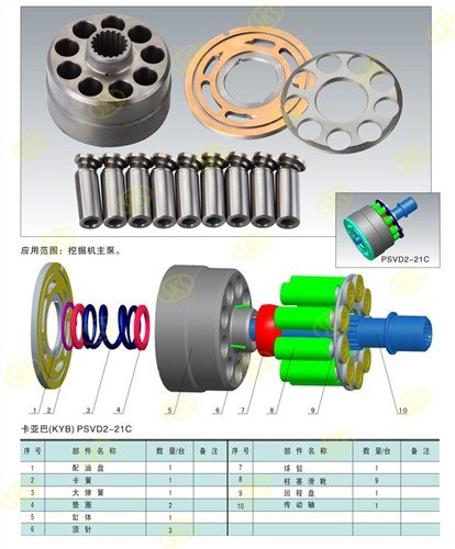 卡亚巴PSVD2-21C挖掘机用主泵赛克思供