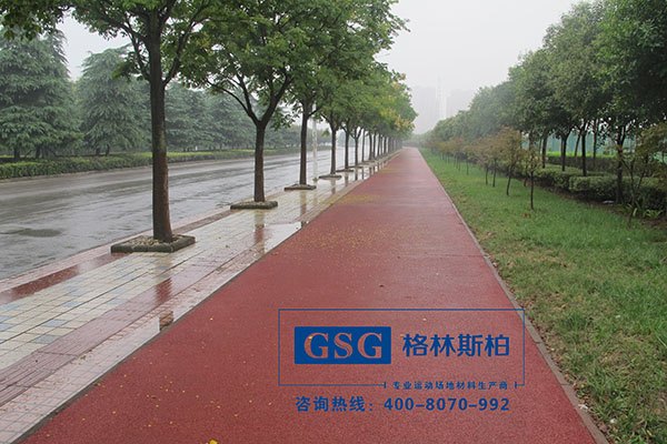引进德国技术 透水彩石路径