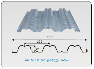 开口式镀锌楼承板压型钢承板供应全国