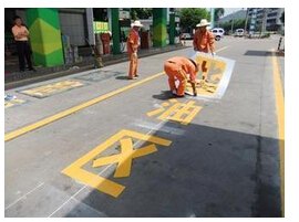 重庆学校厂区车间专业画划线施工公司 画车位线价格