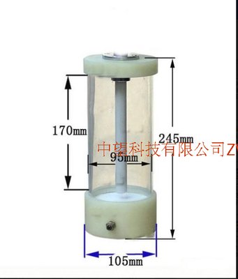 带流化板和吸粉管底座玻璃小粉杯
