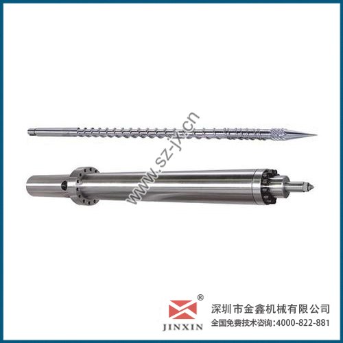 注塑机射嘴孔pvc管材挤出机螺杆金鑫螺杆料筒