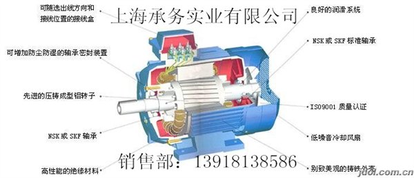 榆林ABB刹车电机配制动器MQAEJ80M4B 0.75KW4级B3卧