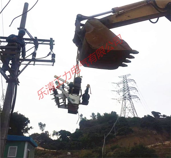 浙江10KV户外柱上高压真空开关ZW32-12G/630A带隔离带支架