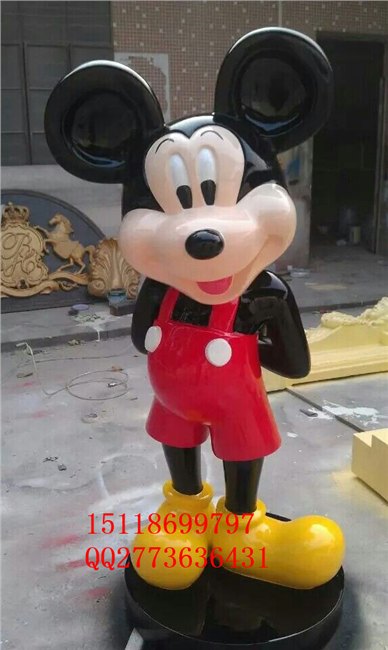 景观公园卡通人物玻璃钢雕塑  彩色动漫玻璃钢雕塑