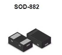 0402 ESD05V88D-LC超低容值0.5pf双向静电防护器件