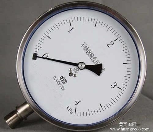 秦威仪表厂高品质不锈钢膜盒压力表价格实惠 品质上乘