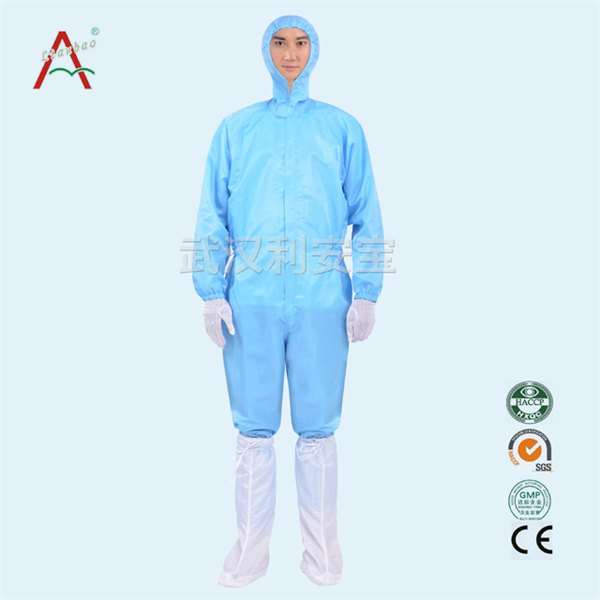 细胞室帽连衣防静电服，洁净工作服