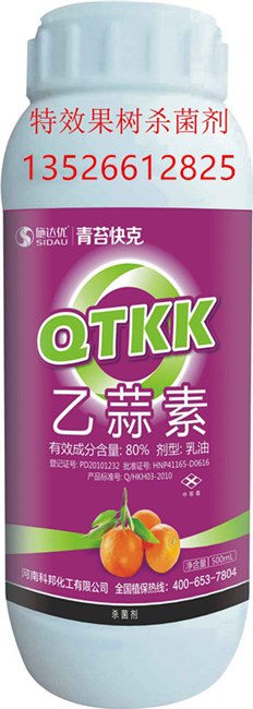 乙蒜素果树真菌细菌专用杀菌剂克青苔黑星蒂腐病溃疡病专用