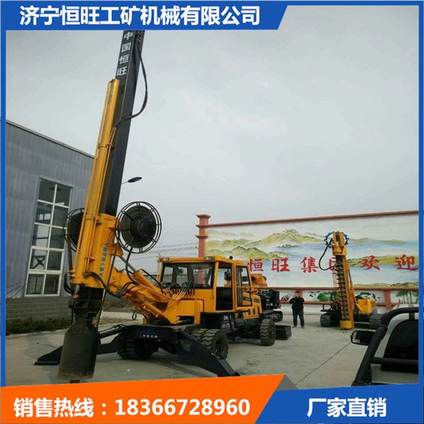 履带式旋挖钻机 房屋地基打桩机小型机缩杆钻机