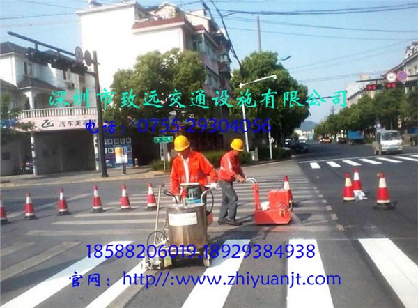 深圳停车场划线施工,车位标线,通道线小区划线公司