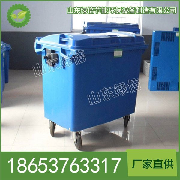 手推式塑料垃圾车推荐,手推式塑料垃圾车厂家,山东绿倍