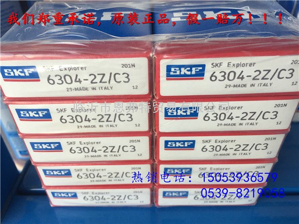 原装进口SKF深沟球轴承6304-2z/c3
