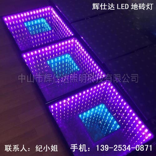 跳舞地砖灯批发 广东3D镜面地砖灯采购