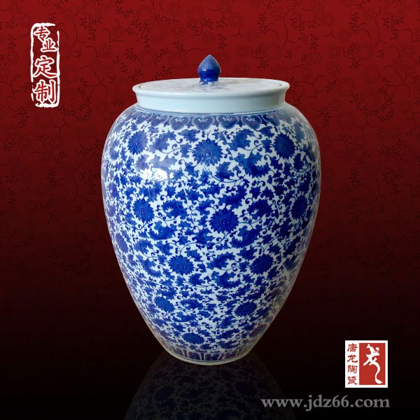 青花瓷酒坛定制