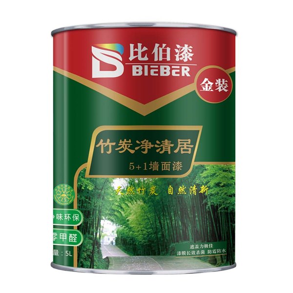 比伯金装竹炭净清居5+1漆  金装竹炭净清居5+1漆批发 新型竹炭漆