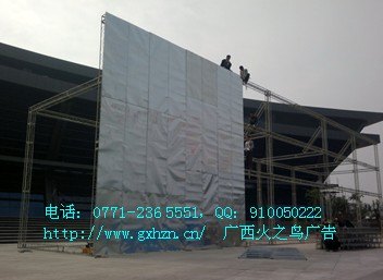 铁皮挡风板出租请认准南宁火之鸟 遮光布出租就到南宁火之鸟 实惠 省心