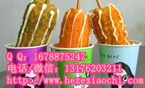 菏泽培训脆皮玉米资料脆皮香蕉技术学习特色炸串做法配方
