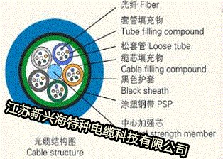 山东12芯MGTSV煤矿用阻燃通讯光缆