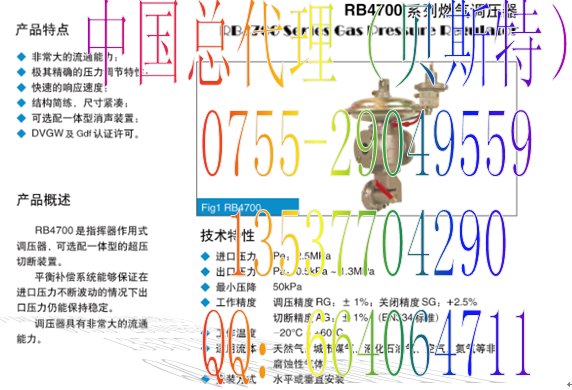 德国埃创/Itron燃气调压器/B34S然气减压阀/大中华总代理/深圳
