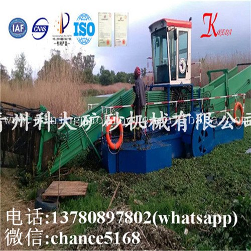 KDGC-2000专业收割粉碎河道水草设备 水草除草船