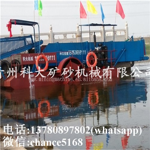 全自动水花生等水生植物收割打捞一体收草船