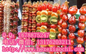 菏泽教学习冰糖葫芦配方正宗糖炒山楂做法冰糖雪球技术培训