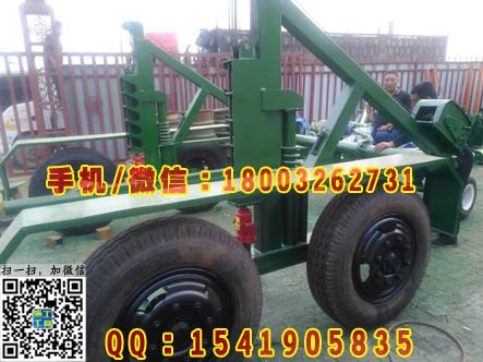 三角型电缆拖车 机械式坚固耐用电缆炮车 液压钢线车
