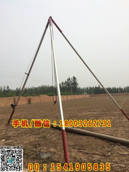 15米水泥杆三脚架立杆机 电杆立杆机 立杆器