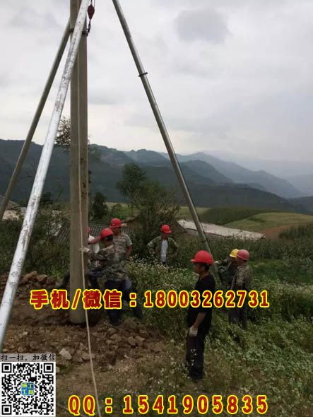 霸州铝合金立杆机厂家 三脚架立杆机 电杆抱杆扒杆