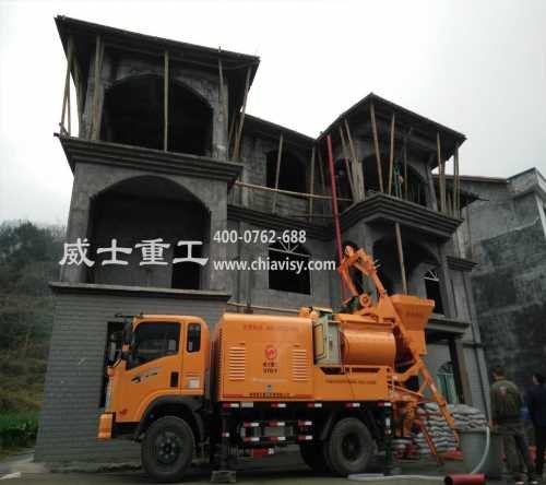 混凝土输送泵图片 混凝土搅拌输送泵价格