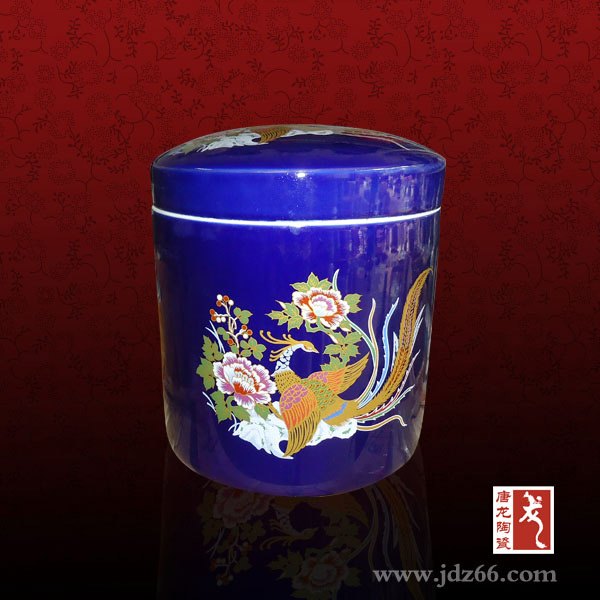 青花陶瓷骨灰盒，大号陶瓷骨灰盒厂家